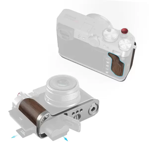 L площадка SmallRig Wooden Handle для FUJIFILM GFX100RF (Silver) 5265 L площадка SmallRig Wooden Handle для FUJIFILM GFX100RF (Silver) 5265