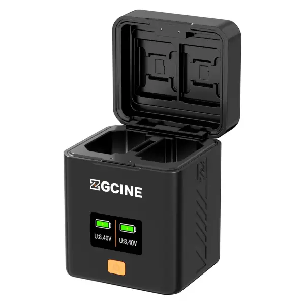 Зарядный кейс ZGCINE PS-FZ100 для быстрой зарядки аккумулятора Sony NP-FZ100 на два аккумулятора