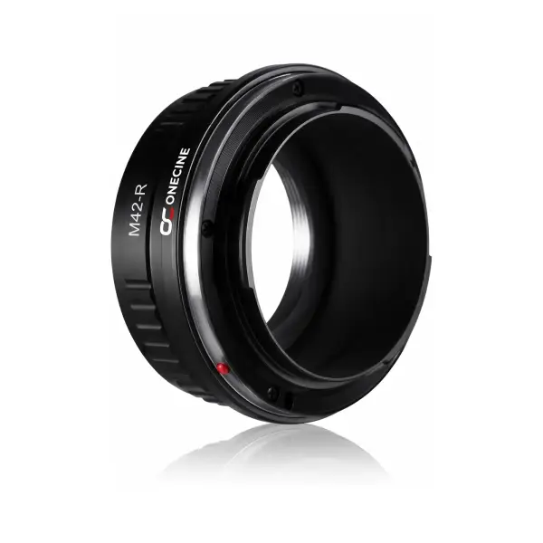 Переходное кольцо OneCine M42-R, вид сбоку с маркировкой и логотипом