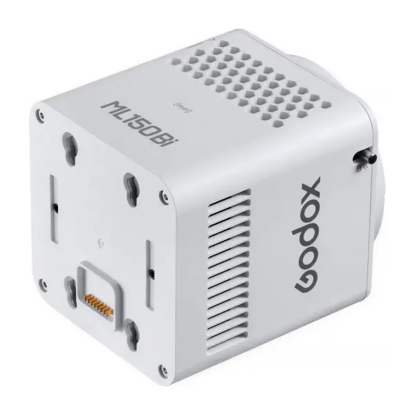 Godox ML150Bi сзади: площадка для держателя аккумулятора