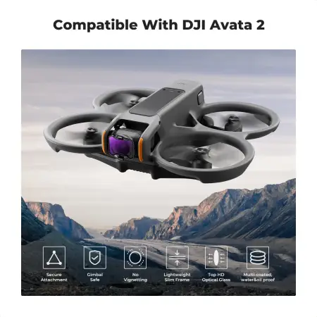 Комплект фильтров K&F CONCEPT ND (ND8+ND16+ND32+ND64) для DJI Avata 2