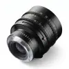 Объектив TTartisan 50 мм T2.1 Full Frame Cine Dual-Bokeh для Canon EOS R — лёжа, вид сзади на байонет Canon RF, белый фон