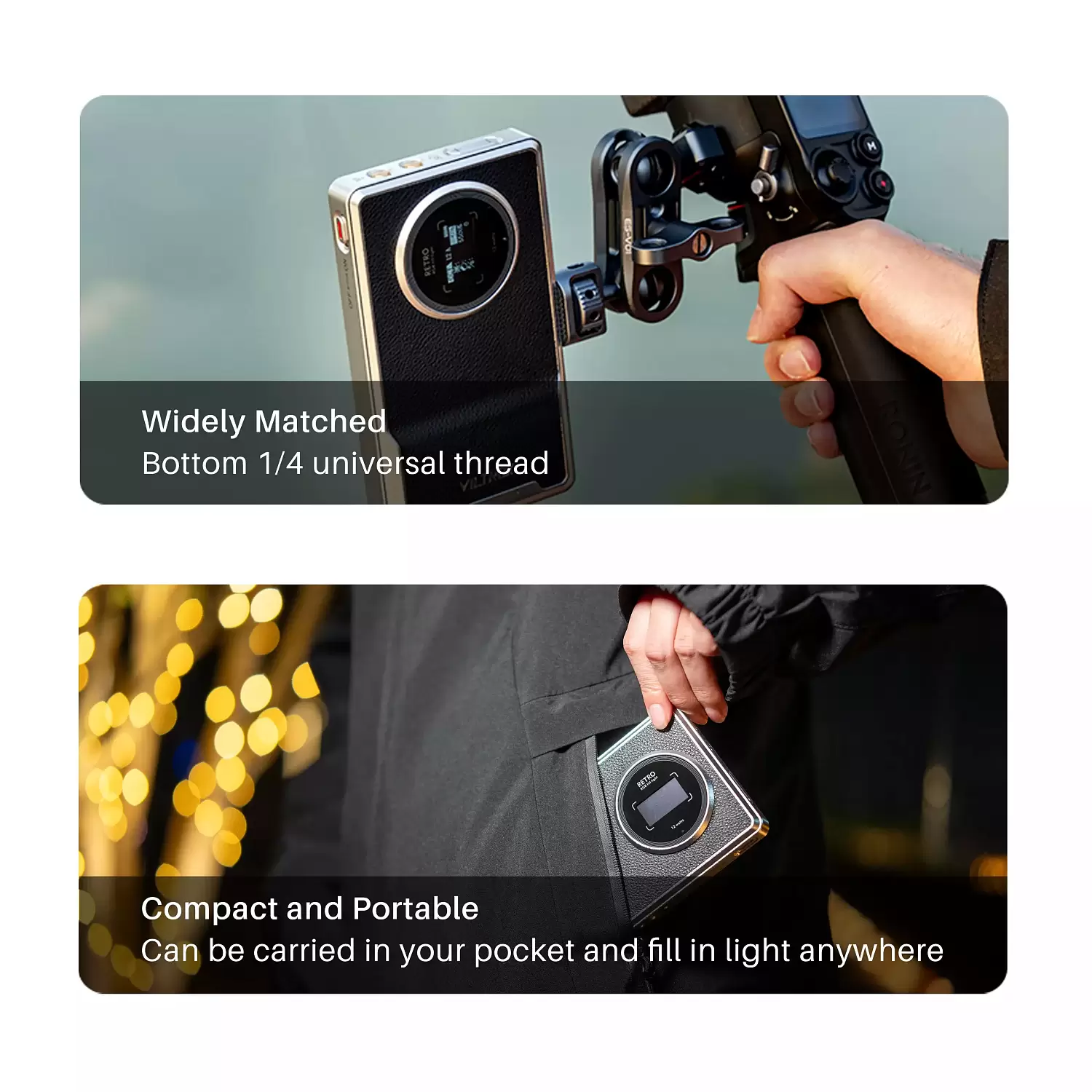 Компактный свет Viltrox Retro 12X Компактный свет Viltrox Retro 12X