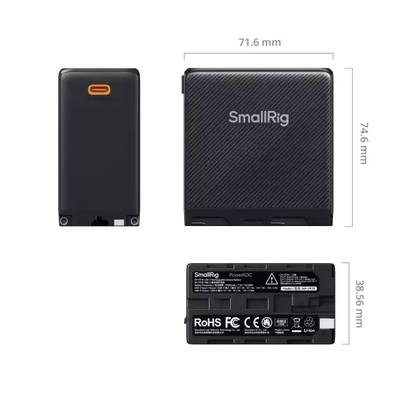 Аккумулятор SmallRig NP-F970 USB-C Black 4469