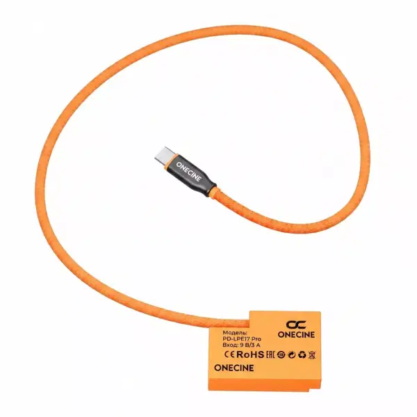 Кабель питания Onecine USB PD-LPE17 Pro для камер Canon R8, R10, R50, R100, RP, 77D, 850D