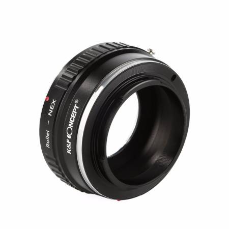 Переходное кольцо K&F Concept QBM-NEX (Объективы Rollei QBM на фото камеры Sony E-mount)