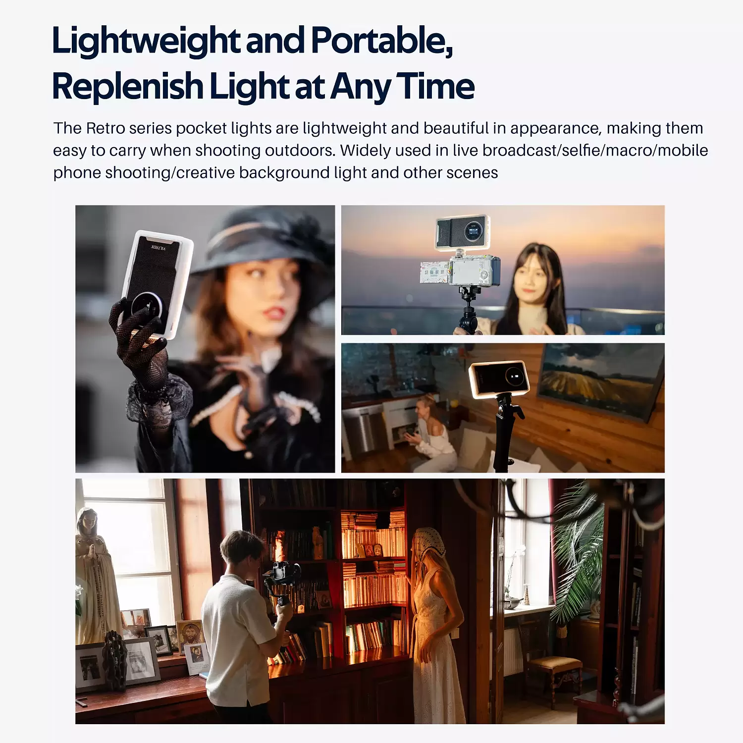 Компактный свет Viltrox Retro 12X Компактный свет Viltrox Retro 12X