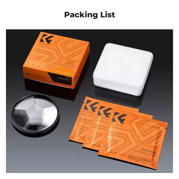 Фильтр K&F concept калейдоскоп prism Central Hexagonal Шестиугольный 82 мм