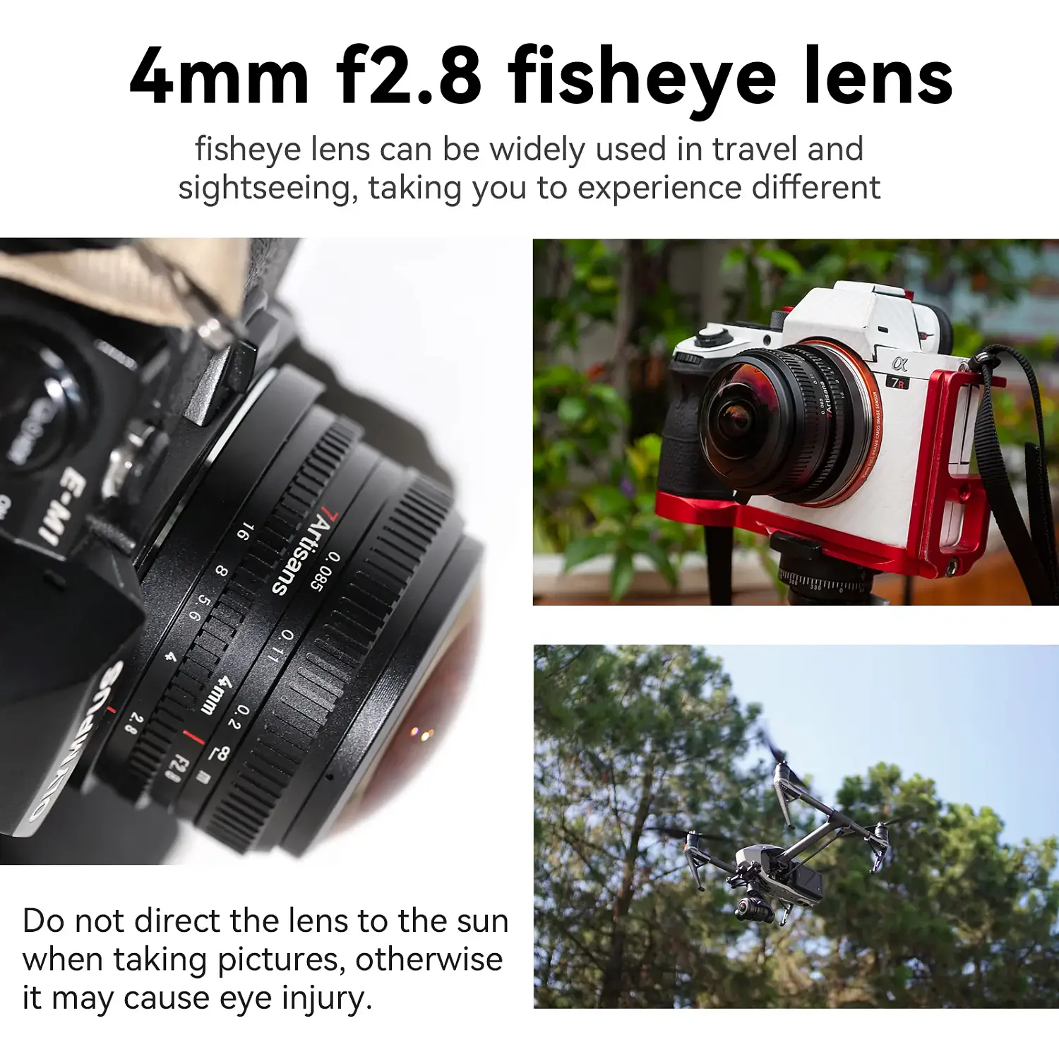 Объектив 7artisans 4 мм F2.8 для micro4/3