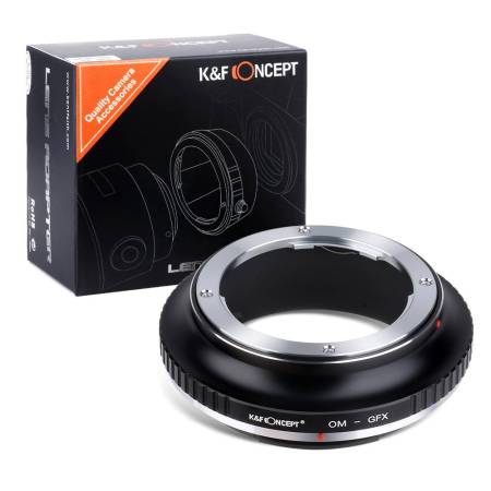 Переходное кольцо K&F OM - GFX (Объективы Olympus OM на фото камеры Fujifilm GFX)
